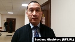 Адвокат Ерлан Ғазымжанов. Астана, 3 қазан 2017 жыл.