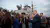 Netanyahu tours USS Ross at the Ashdod port