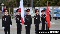 Крымских детей принимают в «Юнармию». Ялта, март 2019 года
