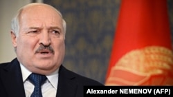 Alexandr Lukașenko, în timpul unui interviu pentru AFP, la reședința sa, Palatul Independenței, în capitala Belarusului, Minsk, 21 iulie 2022 