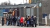 People queue for visas and other consular services at the U.S. embassy in Moscow. Asylum applications surged by nearly 40 percent last year, the fifth year in a row in which there has been an increase in the number of Russians seeking refuge in the United States. 