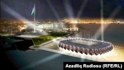 An artist's rendering of Baku's Crystal Hall, where the 2012 Eurovision Song Contest will be held.