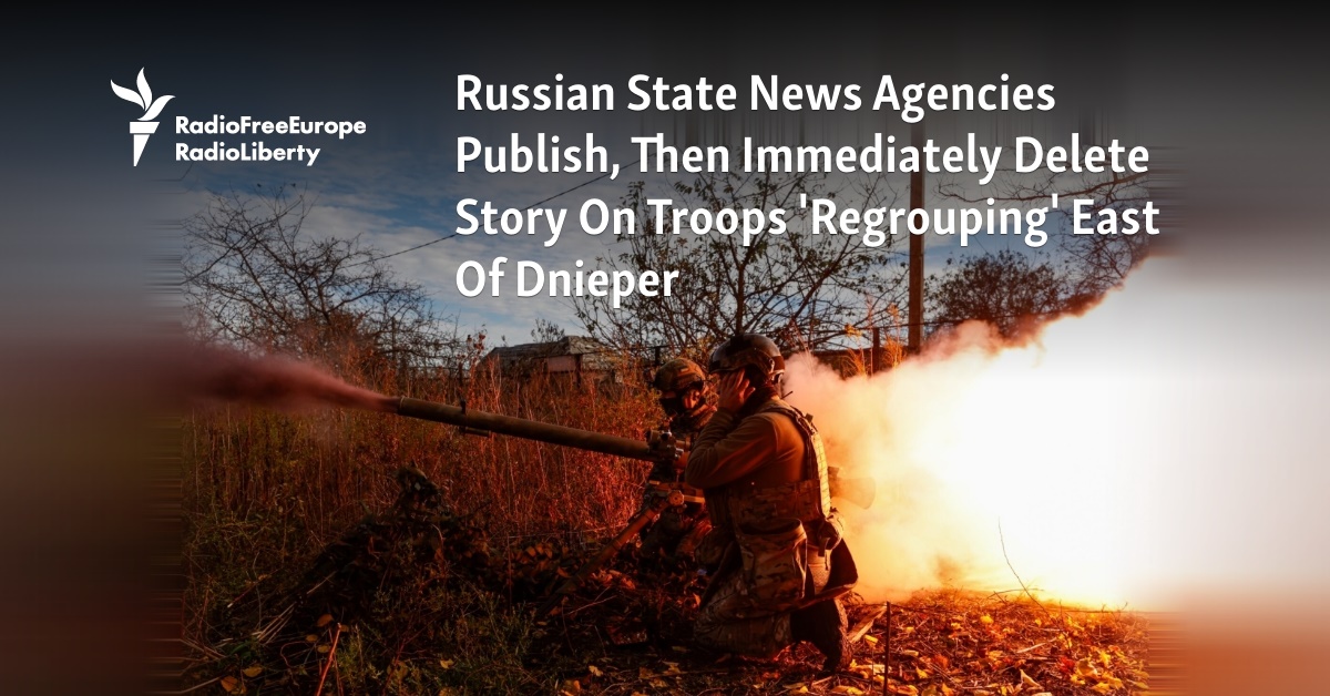 Russian State News Agencies Publish, Then Immediately Retract Story On ...