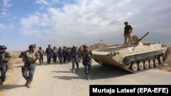 Киркук маңындағы Рашад қаласына бекініп жатқан Ирак әскері. 13 қазан 2017 жыл. 