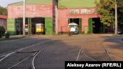Алматыдағы трамвай депосы (Көрнекі сурет).
