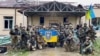 UKRAINE – Ukrainian servicemen in Hoptivka, Kharkiv region, which was liberated from the Russian army, located on the border with Russia. The photo was published on September 11, 2022 