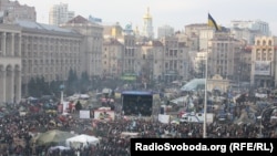 Майдан у Києві святкує Різдво, 7 січня 2014 року