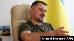 Мэр Славянска Вадим Лях во время интервью агентству AFP. Славянск, 20 июня 2022 года