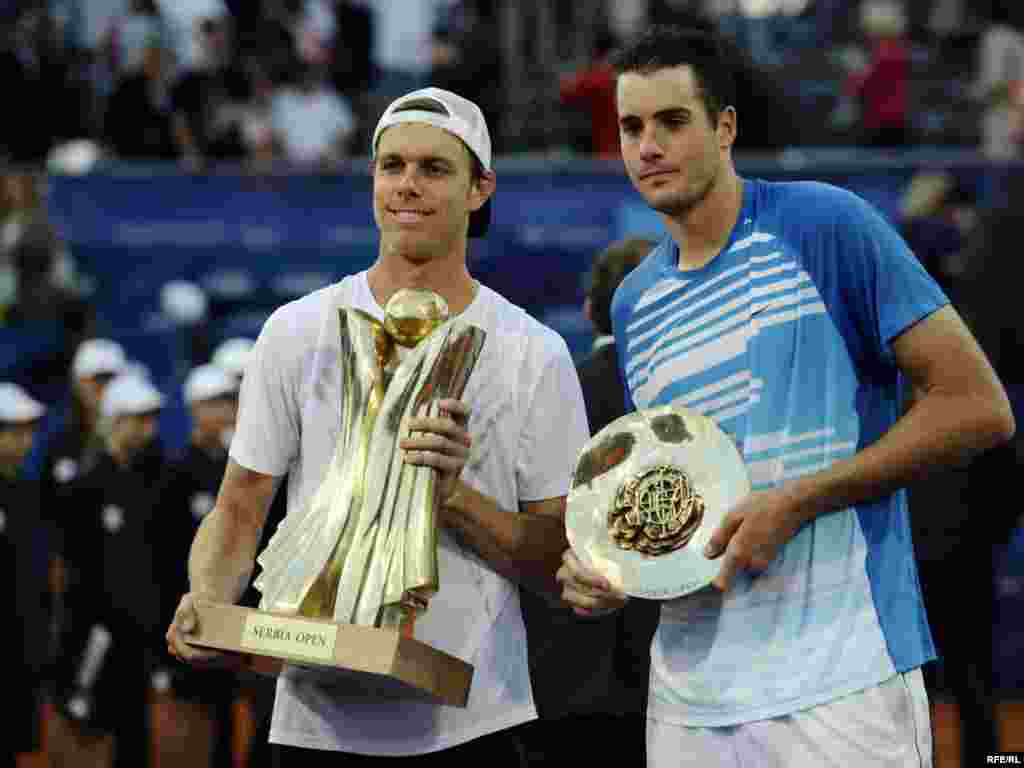 Serbia - Belgrade, The Serbia Open 2010. is an ATP World Tour 250 series men's tennis tournament. The event was held for the first time in 2009, "Serbia open 2010. from May 3–10. The tournament is hosted by top Serbian tennis player Novak Djokovic,09May2010. Photo: Vesna Andjic