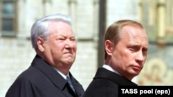Борис Ельцин на инаугурации Владимира Путина, 07.05.2000