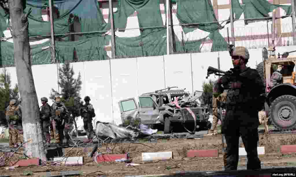 Afghanistan – A suicide attack targeted US soldier’s vehicles near to US embassy in Kabul on, 16 September 2014