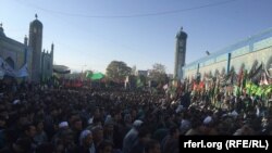 Ashura being celebrated at the Sakhi shrine in Balkh Province on October 12.