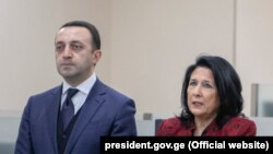 Ираклий Гарибашвили и Саломе Зурабишвили (архивное фото)