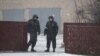 Belarus — Militia near school №2 in Stoŭpcy (Stolbcy) after a pupil killed two people with a knife, 11feb2018