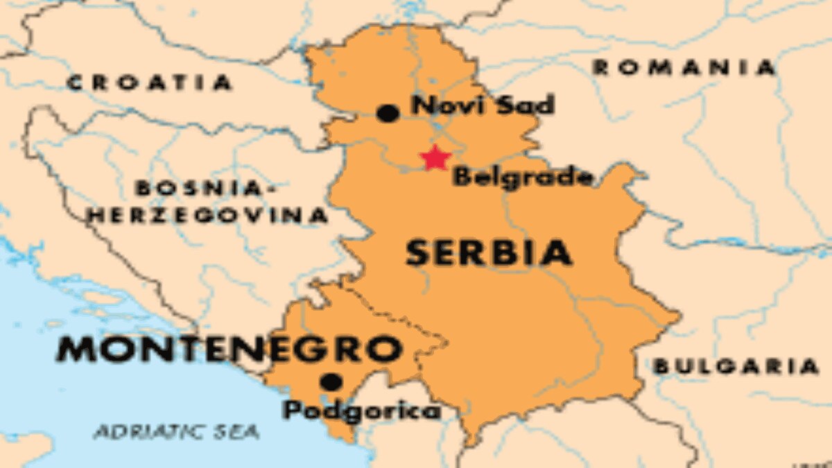 Map of Serbia and Serbia's northern Vojvodina Province.