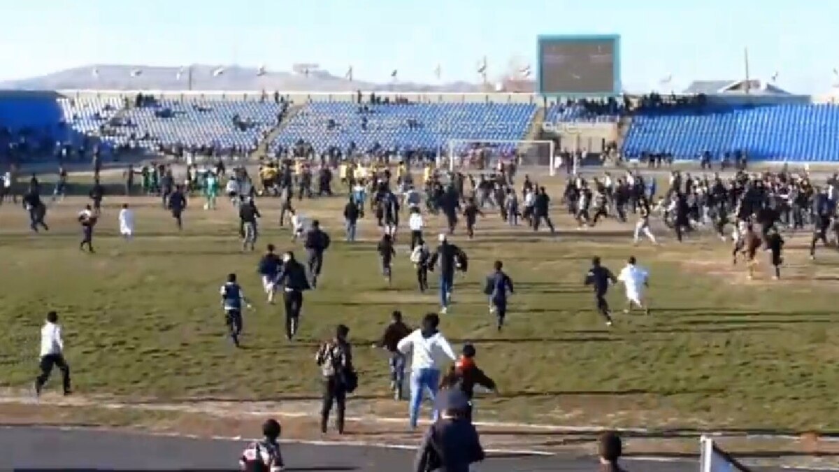 Massive Melee Breaks Out At Tajik Soccer Match