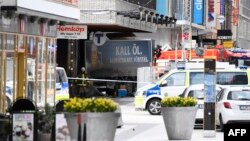 Правоохоронці на місці нападу в Стокгольмі, Швеція, 7 квітня 2017 року