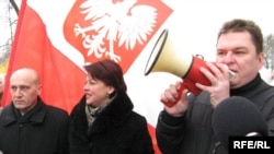 Активісти Союзу поляків Білорусі.10 лютого 2010р.