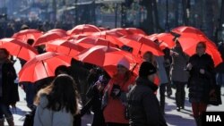 "Марш красных зонтов" в поддержку прав секс-работниц