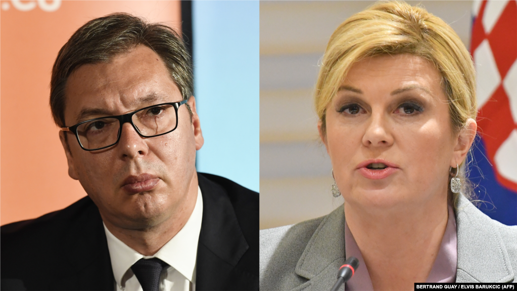 Predsednik Srbije Aleksandar Vučić i predsednica Hrvatske Kolinda Grabar-Kitarović
