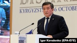 Президент Кыргызстана Сооронбай Жээнбеков.