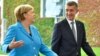 Германия канцлері Ангела Меркель мен Чехия премьер-министрі Андрей Бабиш. Берлин, 5 қыркүйек 2018 жыл.