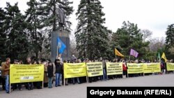 Митинг обманутых дольщиков в Ростове-на-Дону, 27 марта 2016 года 