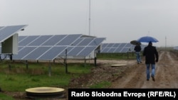 Илустрација: Соларна централа во село Егри во близина на Битола