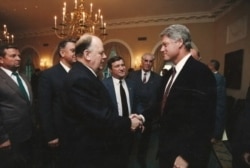 Станіслаў Шушкевіч і Біл Клінтан, 1994 год