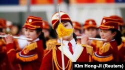 Оркестр из КНДР на Олимпиаде в Пхенчхане