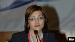 Macedonian Interior Minister Gordana Jankulovska