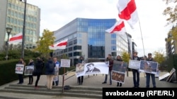 Protest anti-Lukașenka la Bruxelles