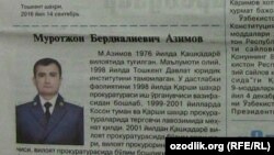 Uzbekistan -Article newspaper