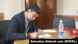 Кандидат в мэры Бишкека Азиз Суракматов.