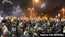 Учасники протесту в Румунії, 5 лютого 2017 року