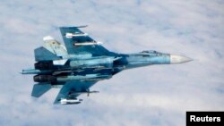 Российский истребитель Су-27. Иллюстративное фото.