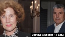 Елена Поптодорова, бивш посланик на България в САЩ и Илиян Василев, бивш посланик на България в Русия.