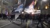 Belgrade Protesters Vent Anger At Montenegrin Embassy Over Law Of Religion GRAB 2