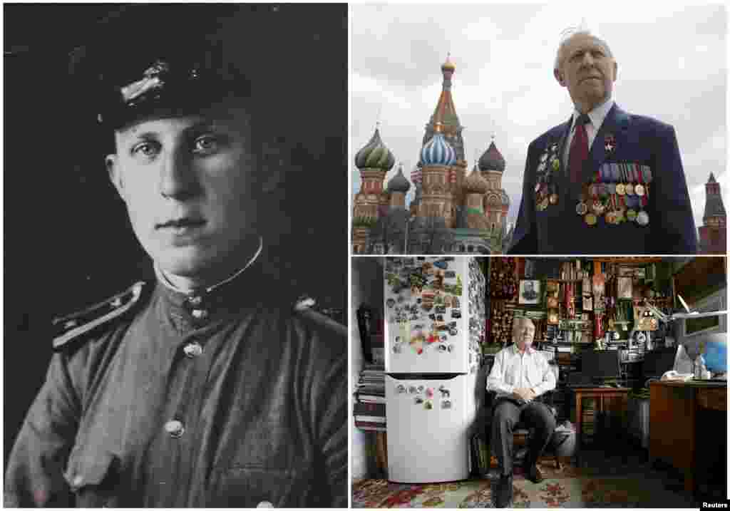 Борис Рунов, 89 жаста. Орыс сапері 1943-1945 жылдары Қызыл Армия қатарында болған. Соғысты Германияда аяқтаған.