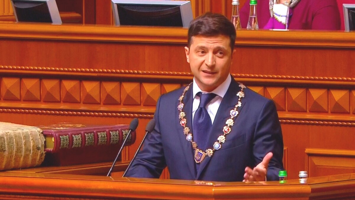 Zelenskiy Sworn In As Ukrainian President, Says He Is Dissolving Parliament