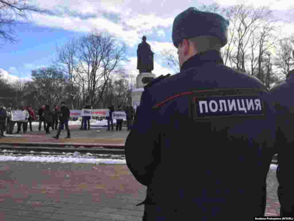 Акция памяти Бориса Немцова в Пскове