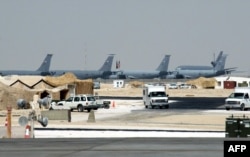 Al Udeid is the largest US military base in the Middle East (file photo)