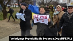 Шествие против притеснений свободы слова, Симферополь, 10 марта 2014 г.