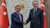 Tatarstan -- Rustam Minnikhanov (L), Tatar president meets Rejep Tayyip Erdogan (R), Turkish president in Ankara, 30Apr2015