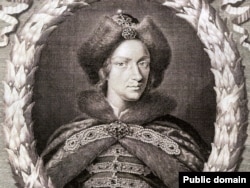 Пётр I. Гравюра, 1698 год