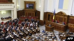 Украина парламентінің отырысы. (Көрнекі сурет)