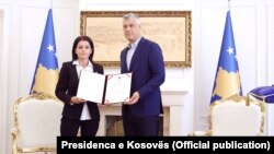 Predsjednik Kosova Hašim Tači i Vasfije Krasnići Goodman