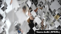 Umjetnička instalacija "Prijedor 92", posvećena žrtvama rata iz tog grada u BiH, prvi put je predstavljena u Beogradu u maju 2018. (ilustracija)