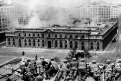 Штурм дворца Ла Монеда в Сантьяго. 11 сентября 1973 года