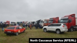 Забастовка дальнобойщиков в Северной Осетии